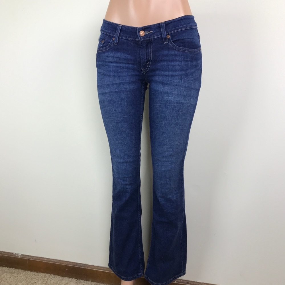 Levis 524 Too Superlow Womens Blue Jeans Size 5M
